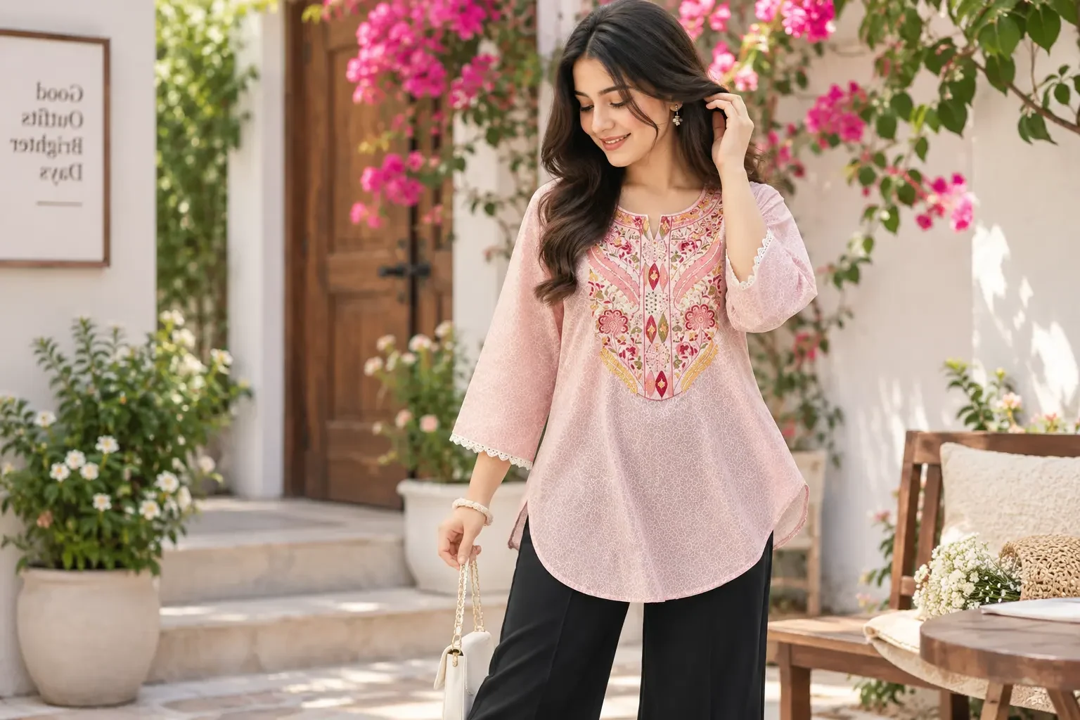 🌸 Premium Printed Kurti