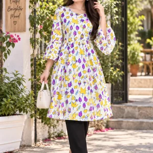 🌸 Sunshine Bloom Printed Kurti